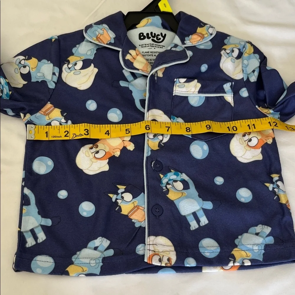 Children's Navy Blue Character Print Pajama Set